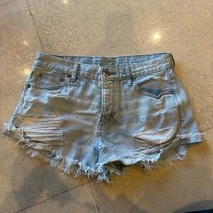 American Eagle Outfitters Light Blue Jean Shorts